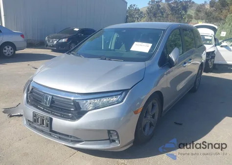 2022 Honda Odyssey Ex z USA, uszkodzony, nr VIN 5FNRL6H52ND004576